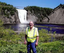 Harvey at Montmorency Falls