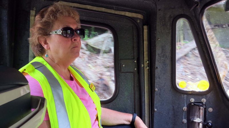 Adrianne operating on the West Virginia Central Railroad